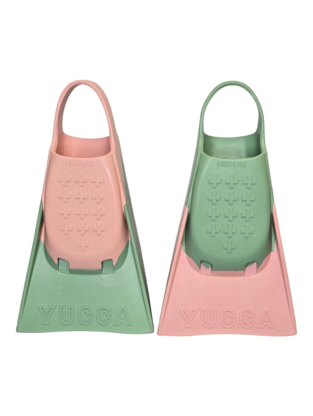 Yucca Short Blade Fins Light Pink Mint Green Medium Large - Picture 7 of 16